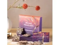 Nova Chocolate Almond Brittle Gift Box – 135g (7 pcs) Eggless Dark Almond Crunch Rs 225 Nova Chocolate Almond Brittle Gift Box – 135g (7 pcs) Eggless Dark Almond Crunch Rs 225