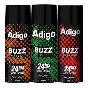adigo Buzz Wild Deodorant Pack of 3 at ₹260 | Flipkart Deal adigo Buzz Wild Deodorant Pack of 3 at ₹260 | Flipkart Deal