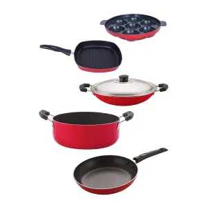 Nirlon Non Stick 5-Piece Cookware Set at ₹987 | Amazon Deal Nirlon Non Stick 5-Piece Cookware Set at ₹987 | Amazon Deal