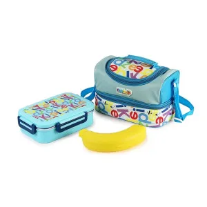 Kidzbee Kids Mini Meal Set – Insulated Lunch Box Blue Kidzbee Kids Mini Meal Set – Insulated Lunch Box Blue