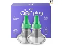 Godrej aer Plug Electric Air Freshener 2 Refills Violet Bloom – Rs. 199 Godrej aer Plug Electric Air Freshener 2 Refills Violet Bloom – Rs. 199
