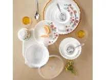 Larah by Borosil Ayana Opalware 41-Piece Dinner Set – Rs. 1699 Larah by Borosil Ayana Opalware 41-Piece Dinner Set – Rs. 1699