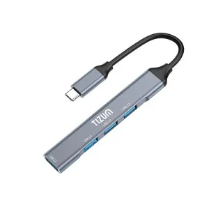 Tizum USB C Hub 4-in-1 Adapter – High-Speed Data Transfer Tizum USB C Hub 4-in-1 Adapter – High-Speed Data Transfer