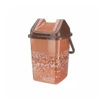 Nayasa Funk Swing Bin – 8 Ltrs Dustbin with Lid Brown Nayasa Funk Swing Bin – 8 Ltrs Dustbin with Lid Brown