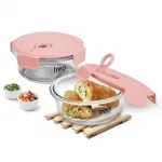 Treo Milton Glass Containers Set of 2 Peach Rs 399 Treo Milton Glass Containers Set of 2 Peach Rs 399
