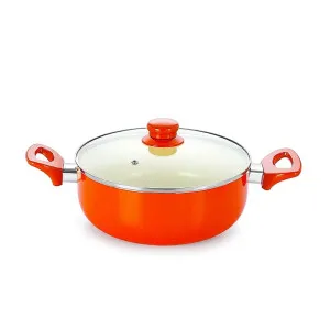 Nirlon Non Stick Induction Casserole 2.6 Liter Orange Deal Nirlon Non Stick Induction Casserole 2.6 Liter Orange Deal