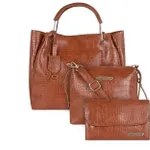 Bagsy Malone Women’s Vegan Leather Tote Bag 3-Pack Rs. 638 Bagsy Malone Women’s Vegan Leather Tote Bag 3-Pack Rs. 638