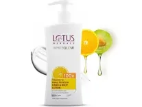Lotus Herbals WhiteGlow Vitamin C Lotion 400ml at Rs 209 Lotus Herbals WhiteGlow Vitamin C Lotion 400ml at Rs 209