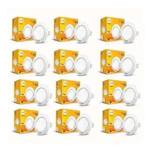 Wipro Polycarbonate Garnet 5W Round Downlight – 3 Inch Cutout – 12 Pack Wipro Polycarbonate Garnet 5W Round Downlight – 3 Inch Cutout – 12 Pack