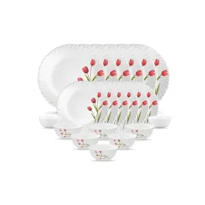 La Opala Novo Collection Opal Glass Floral Dinner Set 20 Pcs at ₹1115 | Amazon Deal La Opala Novo Collection Opal Glass Floral Dinner Set 20 Pcs at ₹1115 | Amazon Deal