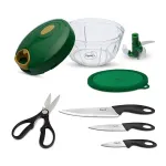 Pigeon by Stovekraft Kitchen Tools Value Combo (Chopper, Knives & Scissor) at ₹371 | Amazon Deal Pigeon by Stovekraft Kitchen Tools Value Combo (Chopper, Knives & Scissor) at ₹371 | Amazon Deal