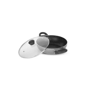 Fackelmann Set of 2 Nonstick Induction Base Kadai with Glass Lid at ₹305 | Myntra Deal Fackelmann Set of 2 Nonstick Induction Base Kadai with Glass Lid at ₹305 | Myntra Deal