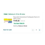 Pepsodent Germicheck Toothpaste 460g at ₹155 | Jiomart Deal Pepsodent Germicheck Toothpaste 460g at ₹155 | Jiomart Deal