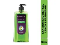 Santoor Shower Gel Lemon & Frangipani 500ml at Rs 147 Santoor Shower Gel Lemon & Frangipani 500ml at Rs 147