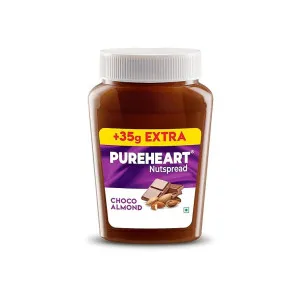 PUREHEART Choco Almond Nut Spread (350 +35 gm Extra) – Creamy Chocolate Almond Spread PUREHEART Choco Almond Nut Spread (350 +35 gm Extra) – Creamy Chocolate Almond Spread