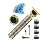 K9 Vintage Professional Hair Trimmer – Cordless, USB Rechargeable Men’s T9 Golden Clipper K9 Vintage Professional Hair Trimmer – Cordless, USB Rechargeable Men’s T9 Golden Clipper