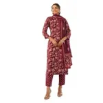 Vaamsi Women’s Floral Kurta Pant Dupatta Set Rs 304 Vaamsi Women’s Floral Kurta Pant Dupatta Set Rs 304