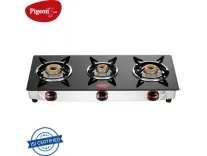 Pigeon Popular Cooktop Glass Manual Gas Stove 3 Burners at Rs. 1549 Pigeon Popular Cooktop Glass Manual Gas Stove 3 Burners at Rs. 1549