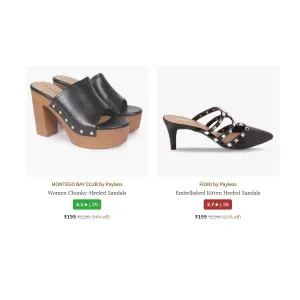 Payless Women Footwear at ₹199 | Ajio Deal Payless Women Footwear at ₹199 | Ajio Deal