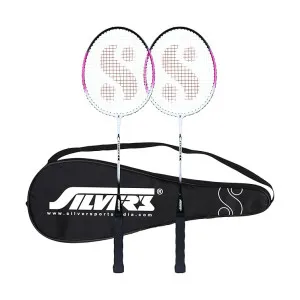 Silver’s Aluminium Stricker Badminton Kit – 2 Racquets with Cover Silver’s Aluminium Stricker Badminton Kit – 2 Racquets with Cover
