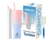 1200 ML Stainless Steel Tumbler with Lid & 3 Straws – Rs. 829 1200 ML Stainless Steel Tumbler with Lid & 3 Straws – Rs. 829