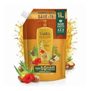 Dabur Vatika Ayurvedic Shampoo Refill Pouch – 1 L at ₹226 | Amazon Deal Dabur Vatika Ayurvedic Shampoo Refill Pouch – 1 L at ₹226 | Amazon Deal