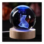 16 Color 3D Crystal Ball Cat Night Light Lamp at ₹99 | Amazon Deal 16 Color 3D Crystal Ball Cat Night Light Lamp at ₹99 | Amazon Deal