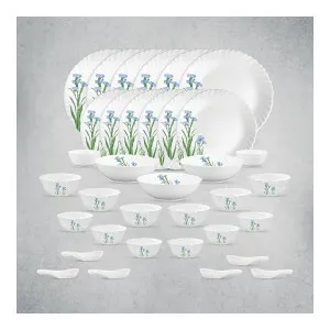 La Opala Opal Glass Dinner Set 35 pcs Blue Florets at ₹1299 | Amazon Deal La Opala Opal Glass Dinner Set 35 pcs Blue Florets at ₹1299 | Amazon Deal