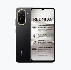 Redmi A5 Just Black 4GB RAM 128GB ROM for Rs.7099 at Amazon Redmi A5 Just Black 4GB RAM 128GB ROM for Rs.7099 at Amazon