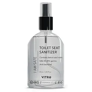 Vitro Naturals Toilet Seat Sanitizer Spray 50ml (Pack Of 2) for Rs.133 Vitro Naturals Toilet Seat Sanitizer Spray 50ml (Pack Of 2) for Rs.133