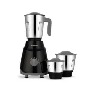 Bajaj GX1 Ninja 500W Mixer Grinder – Durable Mixie with 3 Stainless Steel Jars Bajaj GX1 Ninja 500W Mixer Grinder – Durable Mixie with 3 Stainless Steel Jars
