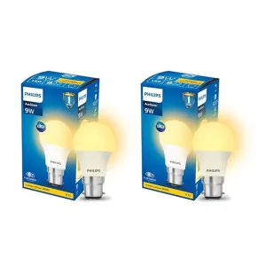 Philips 9-Watts B22 LED Warm White Bulb Pack of 2 – Ace Saver Philips 9-Watts B22 LED Warm White Bulb Pack of 2 – Ace Saver