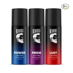 Beardo Power, Lust & Pride Perfume Body Spray (Set of 3) at ₹293 | Amazon Deal Beardo Power, Lust & Pride Perfume Body Spray (Set of 3) at ₹293 | Amazon Deal