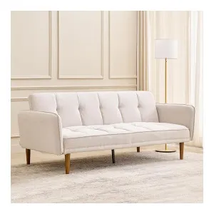 Home Centre 3-Seater Fabric Sofa Bed Brown Home Centre 3-Seater Fabric Sofa Bed Brown