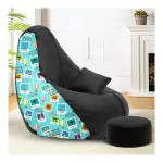 Solimo Premium Faux Leather Bean Bag Combo with Footrest & Cushion, 3XL at ₹1889 | Amazon Deal Solimo Premium Faux Leather Bean Bag Combo with Footrest & Cushion, 3XL at ₹1889 | Amazon Deal