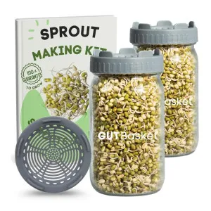 Gutbasket Sprouting Kit with Organic Seed Mix Gutbasket Sprouting Kit with Organic Seed Mix
