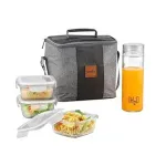 CELLO Glassy Square Lunch Box with Glass Bottle at ₹598 | Amazon Deal CELLO Glassy Square Lunch Box with Glass Bottle at ₹598 | Amazon Deal
