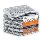 Non Scratch Wire Dish Cloth 6-Pack Steel Scrubber for Utensils Cleaning Non Scratch Wire Dish Cloth 6-Pack Steel Scrubber for Utensils Cleaning