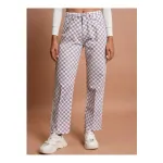 Tokyo Talkies Women Lavender Geometric Printed Straight Fit Cotton Trousers at ₹229 | Myntra Deal Tokyo Talkies Women Lavender Geometric Printed Straight Fit Cotton Trousers at ₹229 | Myntra Deal