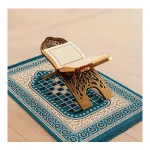 BSB HOME Prayer Aasan Meditation Mat – Velvet Teal Blue 70cm X 110cm BSB HOME Prayer Aasan Meditation Mat – Velvet Teal Blue 70cm X 110cm