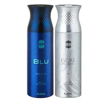 Ajmal Blu & Evokesilverhim Deodorants Gift Set For Men 2-Pack Rs. 359 Ajmal Blu & Evokesilverhim Deodorants Gift Set For Men 2-Pack Rs. 359