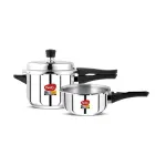 Pigeon by Stovekraft Stainless Steel Pressure Cooker Combo 2L & 3L at ₹1499 | Amazon Deal Pigeon by Stovekraft Stainless Steel Pressure Cooker Combo 2L & 3L at ₹1499 | Amazon Deal