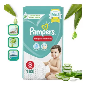 Pampers Happy Skin Pants (Size S, 122 Pieces) at ₹1148 | Flipkart Deal Pampers Happy Skin Pants (Size S, 122 Pieces) at ₹1148 | Flipkart Deal