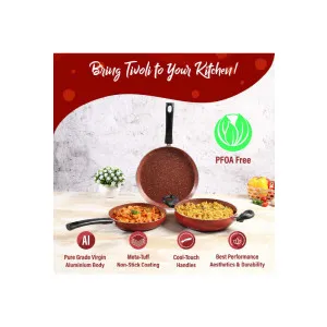 Wonderchef Tivoli 3-Piece Red Cookware Set at ₹899 | Myntra Deal Wonderchef Tivoli 3-Piece Red Cookware Set at ₹899 | Myntra Deal