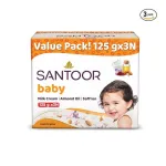 Santoor Baby Bathing Bar Soap with Milk Cream, Saffron, & Almond Oil at ₹142 | Amazon Deal Santoor Baby Bathing Bar Soap with Milk Cream, Saffron, & Almond Oil at ₹142 | Amazon Deal