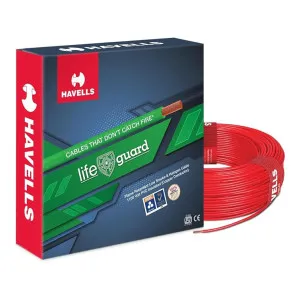 Havells Lifeguard Cable 6 sq mm Wire (Red) at ₹14606 | Amazon Deal Havells Lifeguard Cable 6 sq mm Wire (Red) at ₹14606 | Amazon Deal
