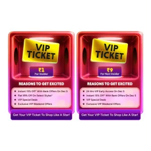 Myntra VIP Ticket: Get Exclusive Benefits at EORS Myntra VIP Ticket: Get Exclusive Benefits at EORS