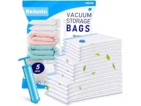 Belanto 5 Pack Vacuum Compression Storage Bags with Pump for Rs. 224 Belanto 5 Pack Vacuum Compression Storage Bags with Pump for Rs. 224