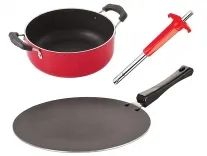 Nirlon Non-Stick Kitchenware 3-Piece Set for Rs. 487 Nirlon Non-Stick Kitchenware 3-Piece Set for Rs. 487
