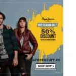 Pepe Jeans Clothing: Min 70% to 80% off from Rs.232 at Amazon Pepe Jeans Clothing: Min 70% to 80% off from Rs.232 at Amazon
